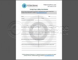 WhiteStone Professionals, LLC Strategic Prayer Worksheets